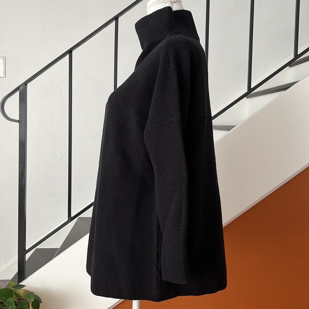 Free People Ottoman Slouchy Tunic Sweater in Black Size XS - Picture 3 of 8